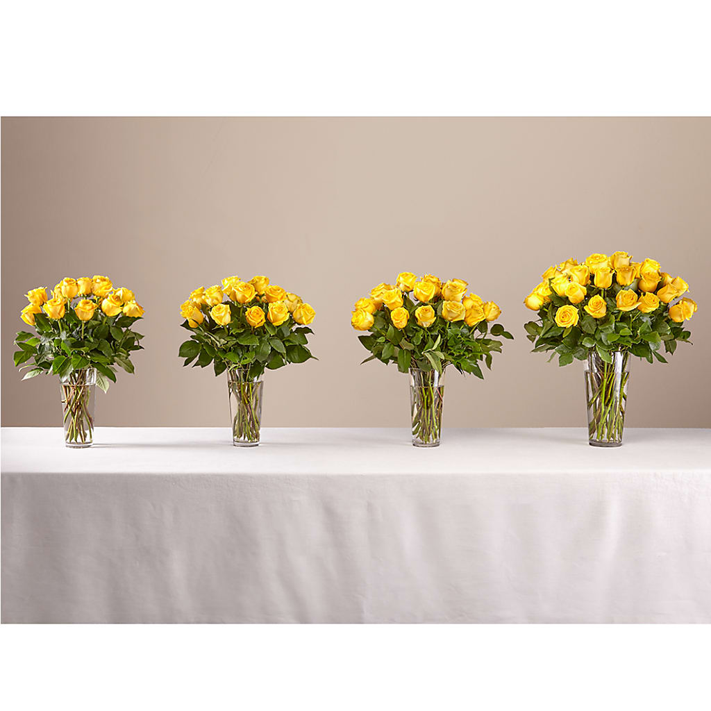 Long Stem Yellow Rose Bouquet – A Special Design Florist, Newport News VA