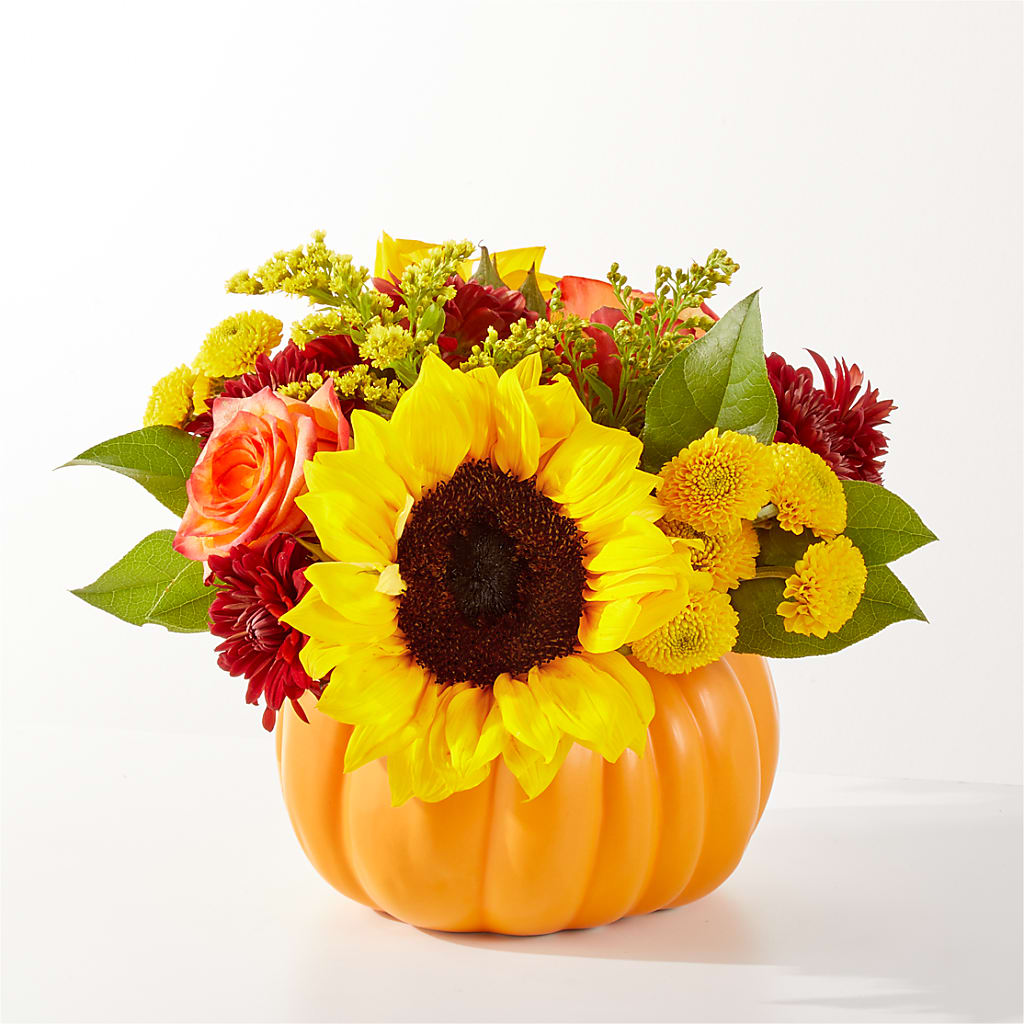 Golden Gourd Pumpkin Bouquet – A Special Design Florist, Newport News VA