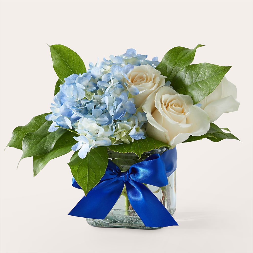 Sky Blue Delight Bouquet – A Special Design Florist, Newport News VA