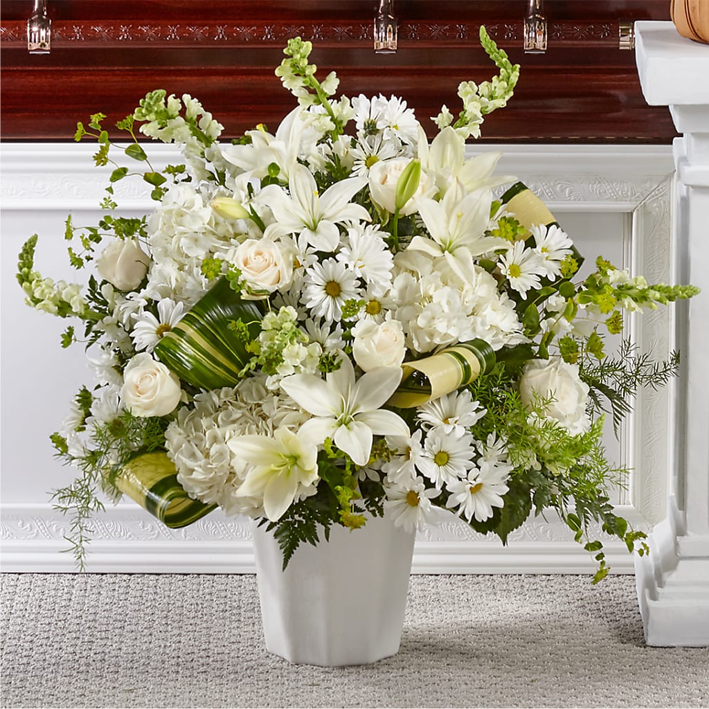 Thoughts of Tranquility Floor Basket – A Special Design Florist, Newport News VA