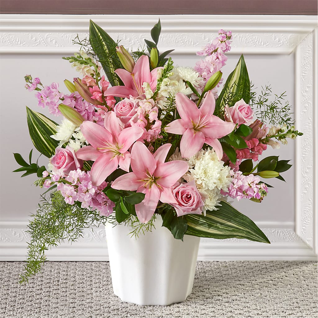 Simply Serene Floor Basket – A Special Design Florist, Newport News VA
