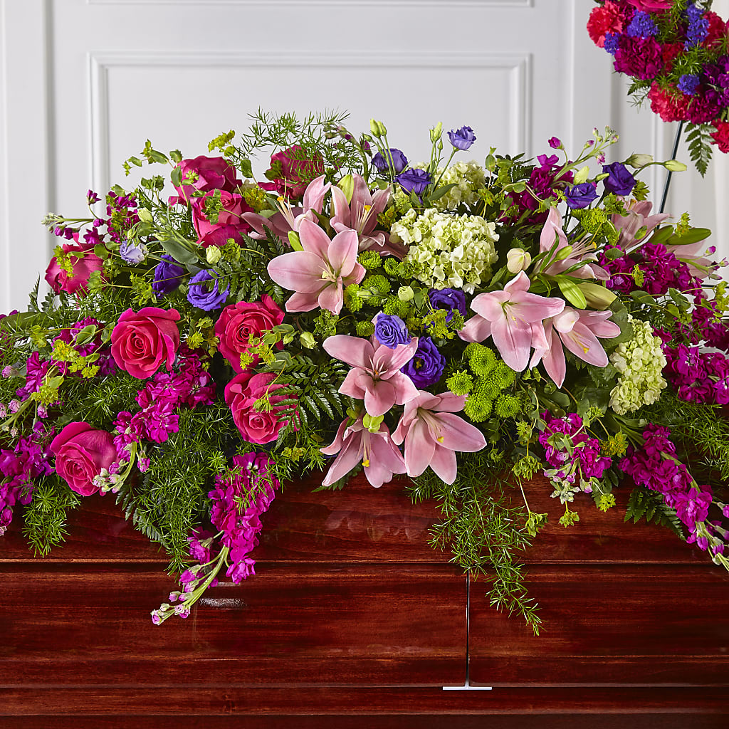 Radiant Tribute Casket Spray – A Special Design Florist, Newport News VA