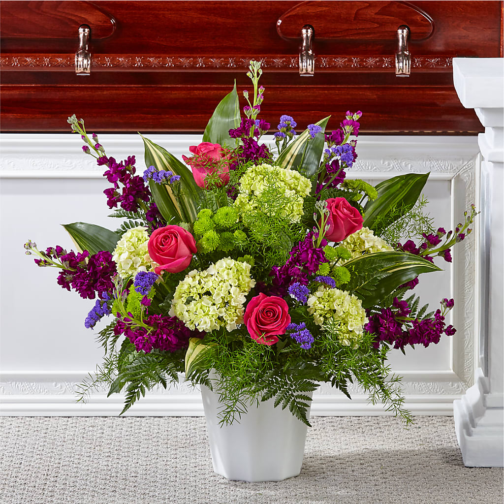Beautiful Horizons Floor Basket – A Special Design Florist, Newport News VA