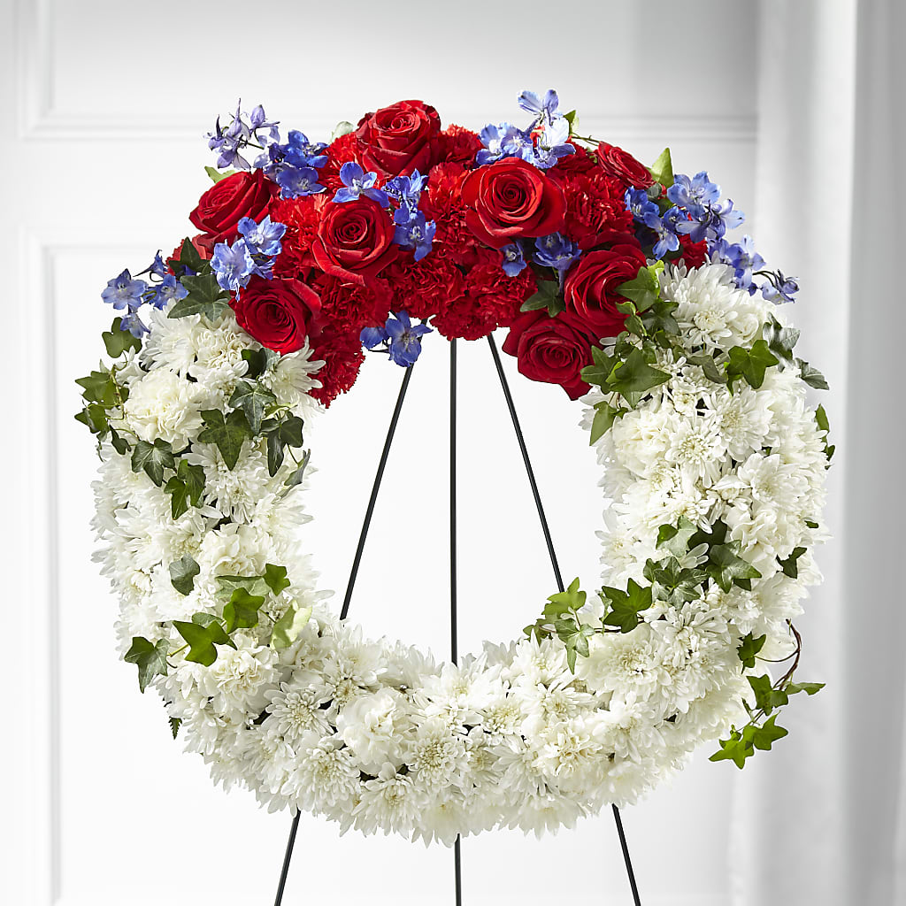 Patriotic Passion Wreath – A Special Design Florist, Newport News VA