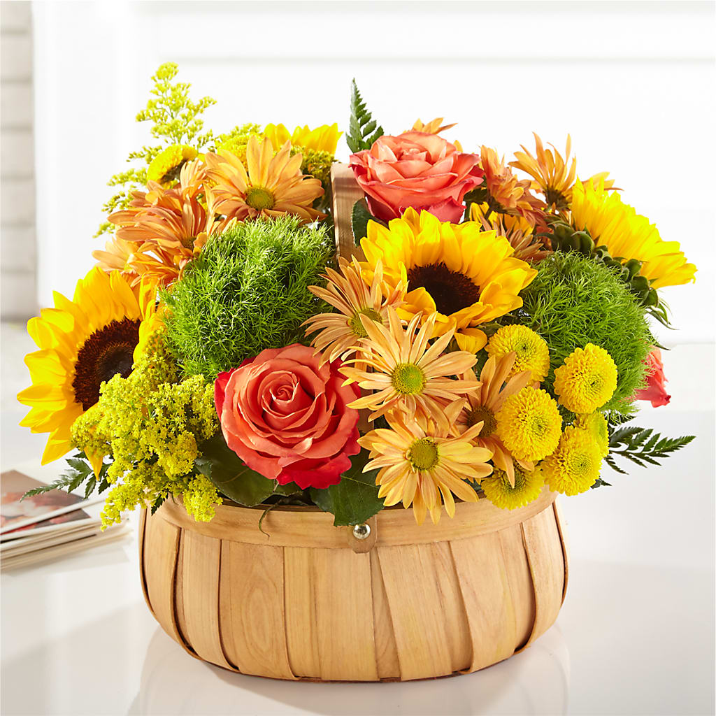 Harvest Sunflower Basket – A Special Design Florist, Newport News VA