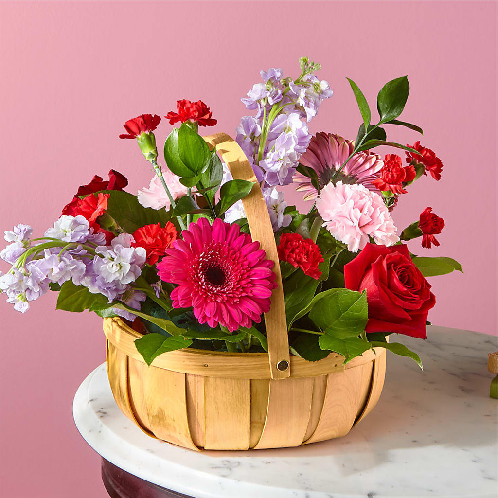 Pink Picnic Basket – A Special Design Florist, Newport News VA