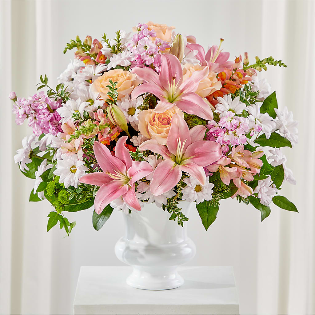 Heartfelt Gesture Urn Arrangement – A Special Design Florist, Newport News VA