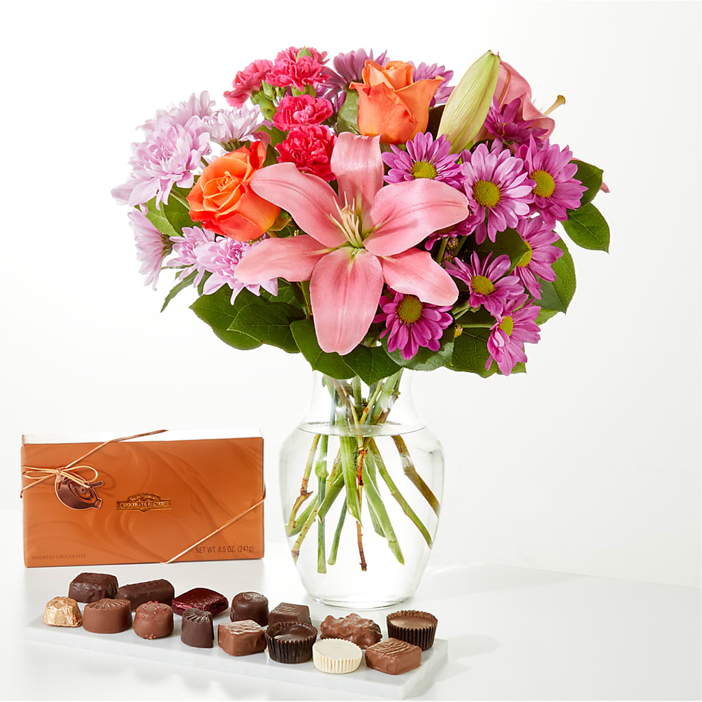 One and Only Bouquet and Chocolate Bundle – A Special Design Florist, Newport News VA