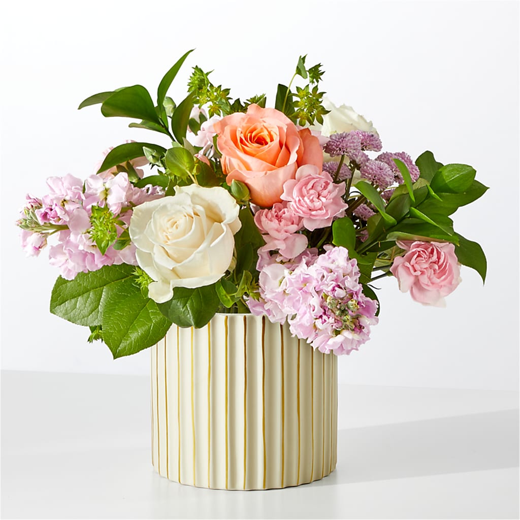 French Market Bouquet with Ivory Vase – A Special Design Florist, Newport News VA