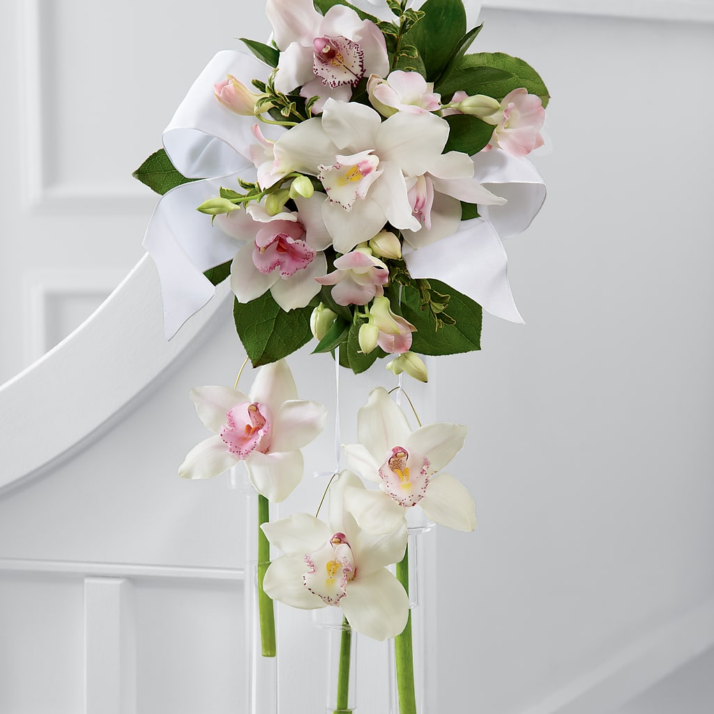 Perfect Entrance Pew Arrangement – A Special Design Florist, Newport News VA
