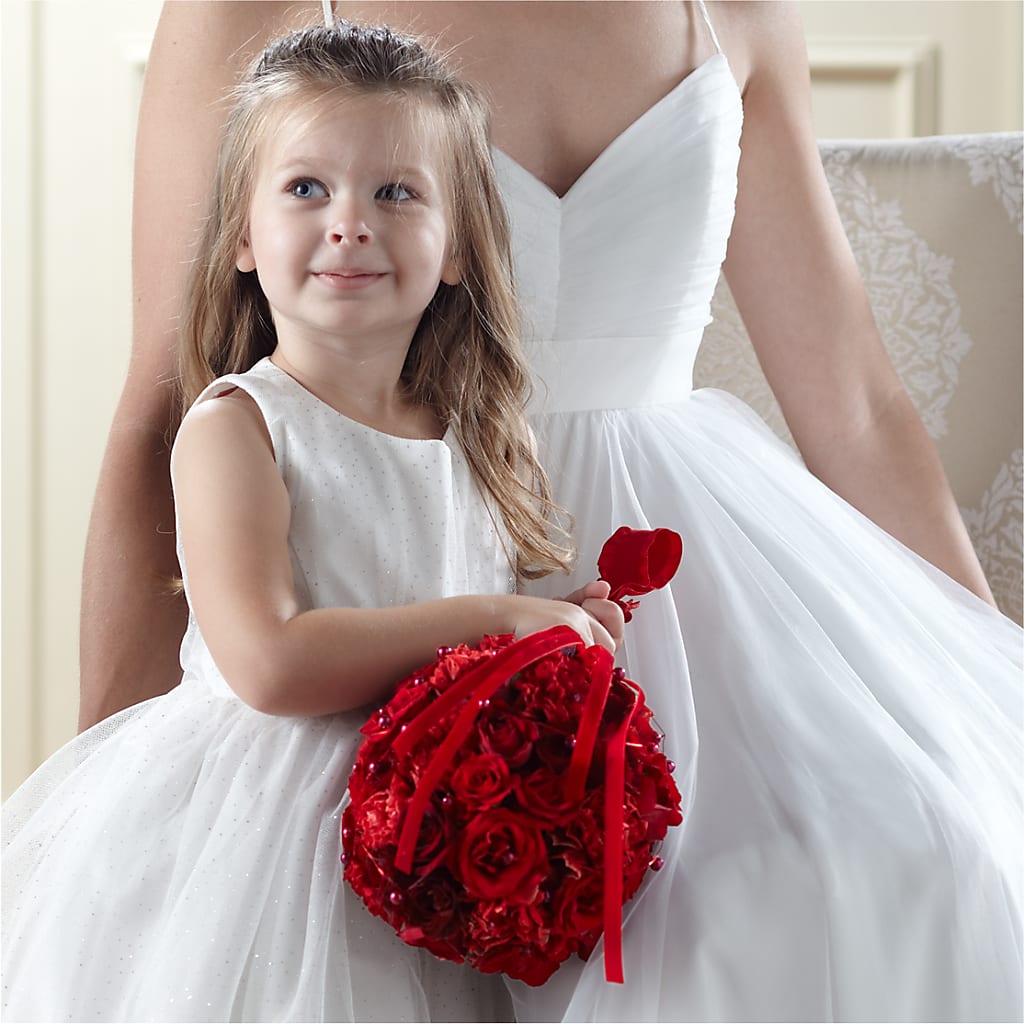 Pure at Heart Flower Girl Arrangement – A Special Design Florist, Newport News VA