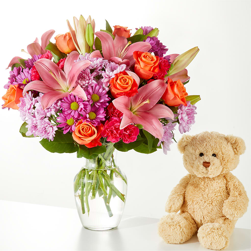 One and Only Bouquet and Bear Bundle –  A Special Design Florist, Newport News VA