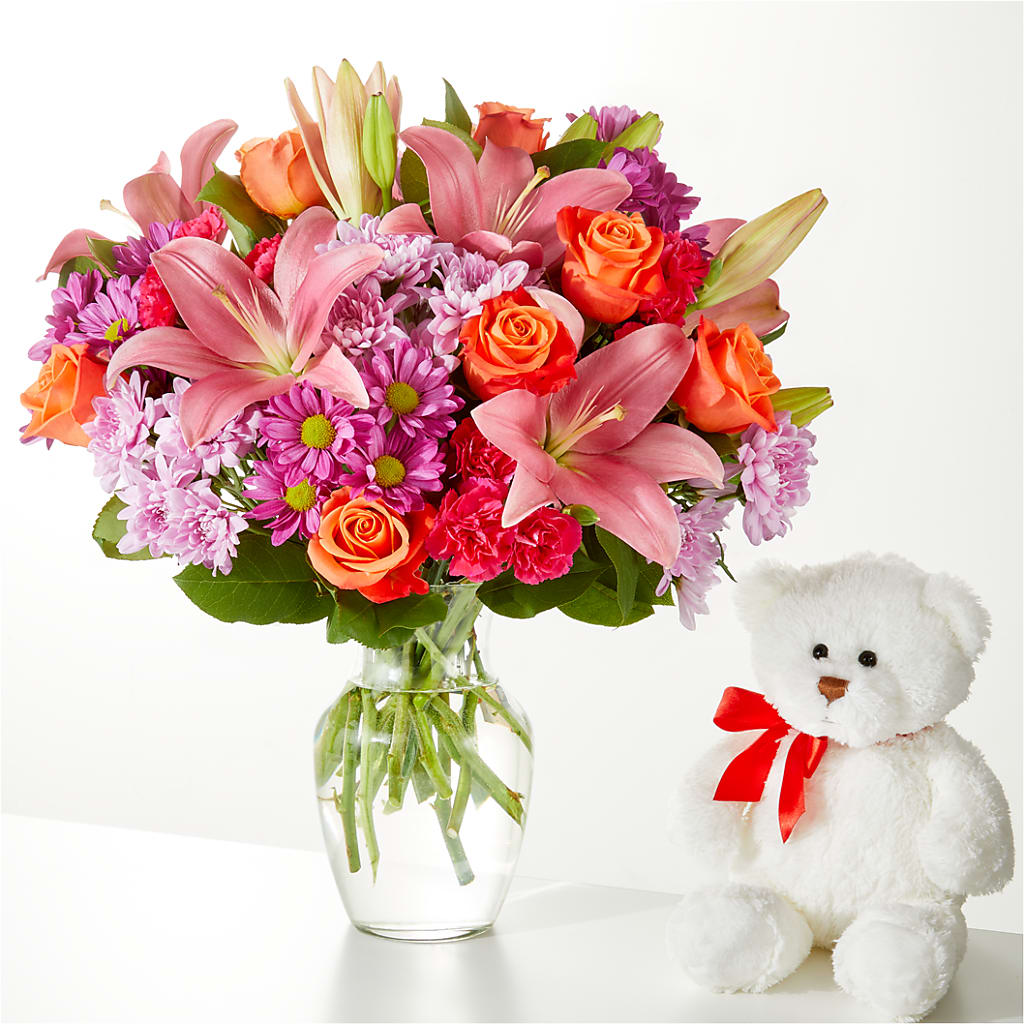 One and Only Bouquet and Bear Bundle –  A Special Design Florist, Newport News VA