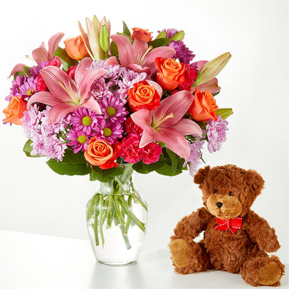 One and Only Bouquet and Bear Bundle –  A Special Design Florist, Newport News VA