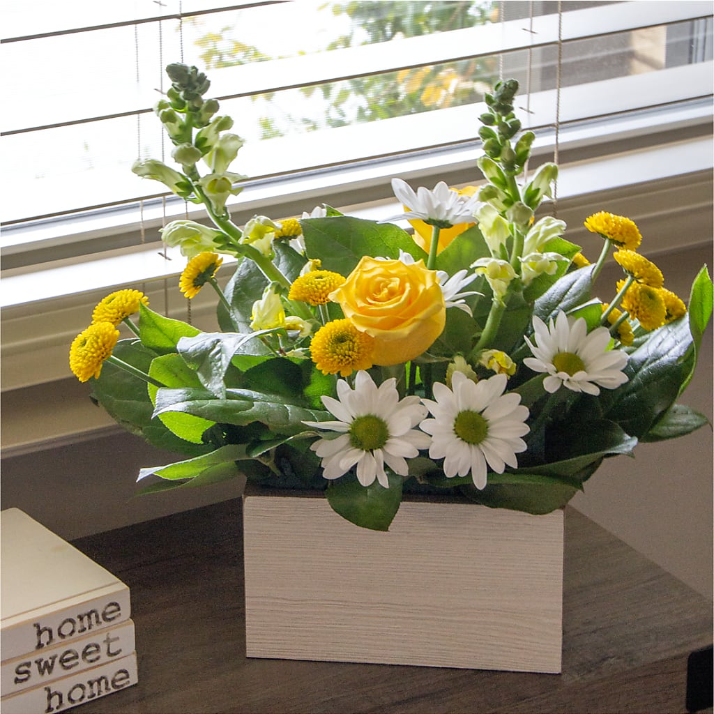 Sun Salutation Box Bouquet –  A Special Design Florist, Newport News VA