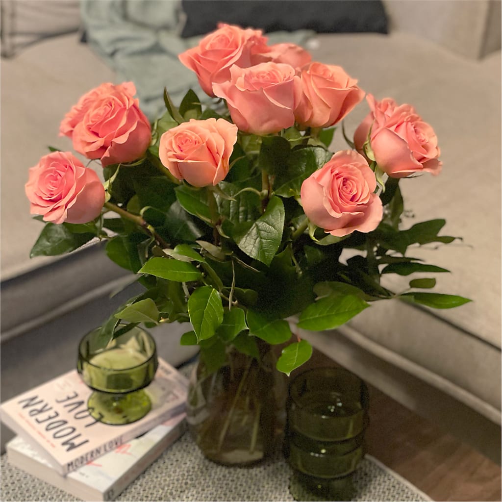 Long Stem Pink Rose Bouquet –  A Special Design Florist, Newport News VA