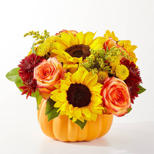 Golden Gourd Pumpkin Bouquet –  A Special Design Florist, Newport News VA