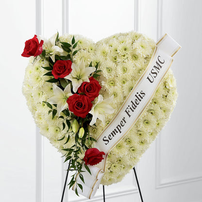 Heartfelt Hero Standing Heart –  A Special Design Florist, Newport News VA
