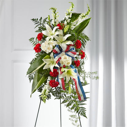 Stars of Life Standing Spray –  A Special Design Florist, Newport News VA