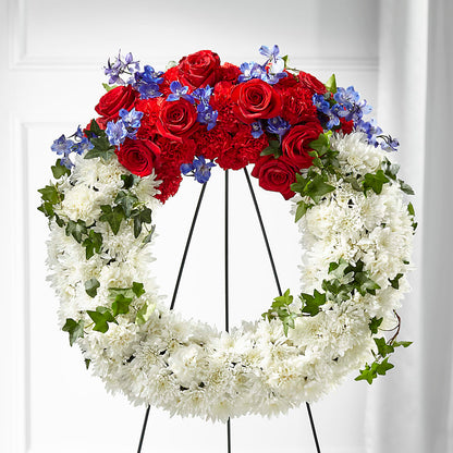 Patriotic Passion Wreath –  A Special Design Florist, Newport News VA