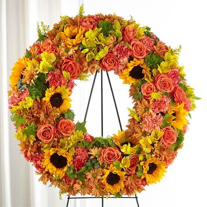 Autumnal Memories Wreath (Standard) –  A Special Design Florist, Newport News VA