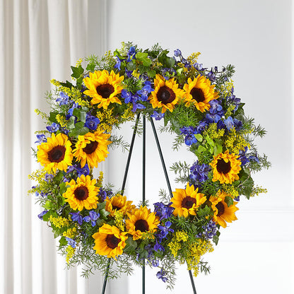 Bright Rays Wreath –  A Special Design Florist, Newport News VA