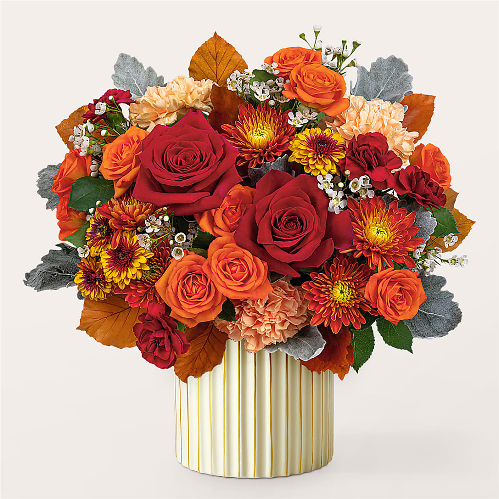 Merlot Bouquet with Ivory Vase –  A Special Design Florist, Newport News VA