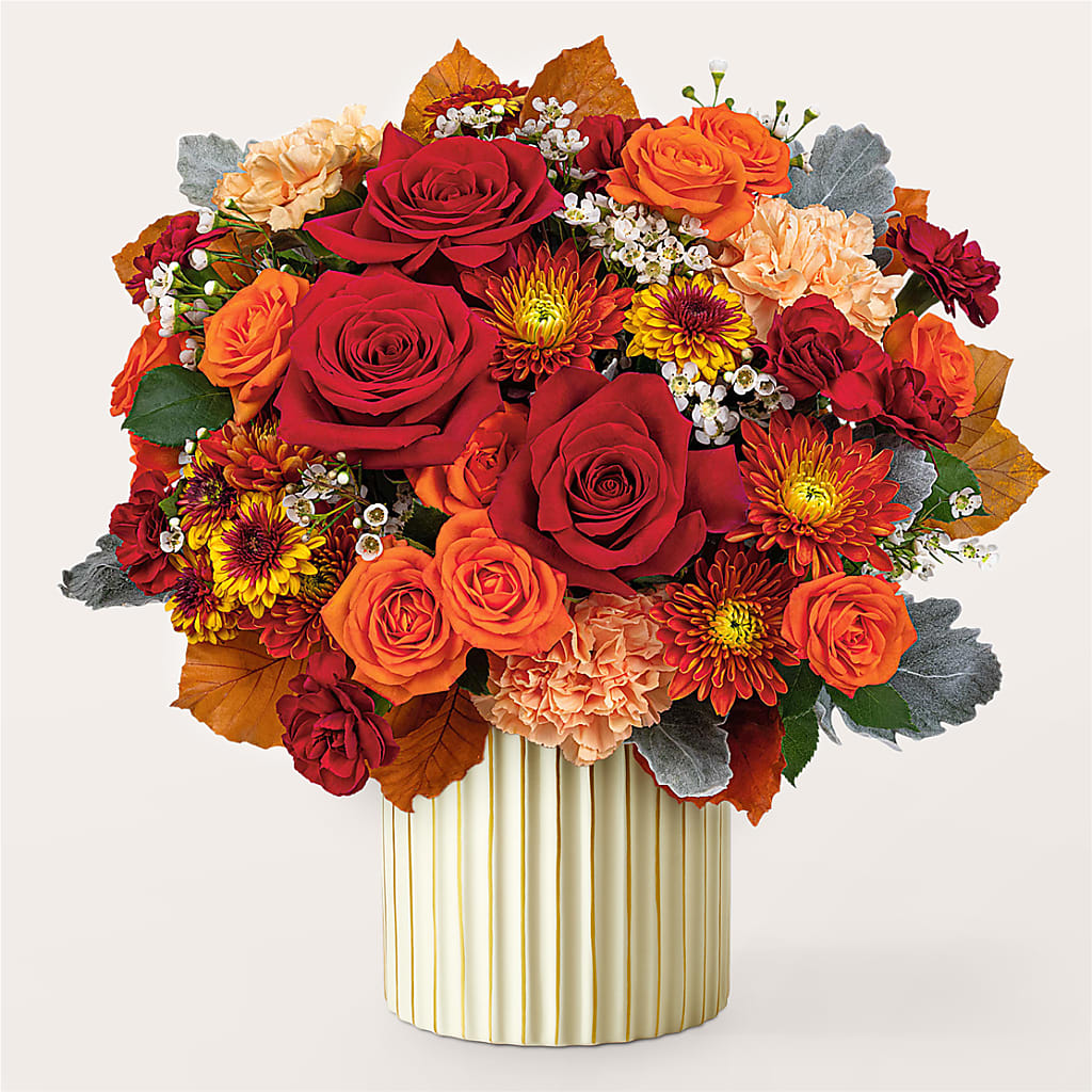 Merlot Bouquet with Ivory Vase –  A Special Design Florist, Newport News VA
