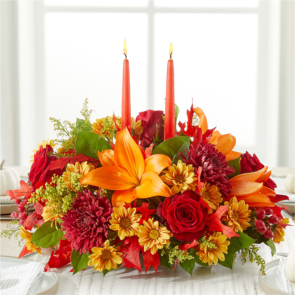 Autumn's Embrace Centerpiece –  A Special Design Florist, Newport News VA