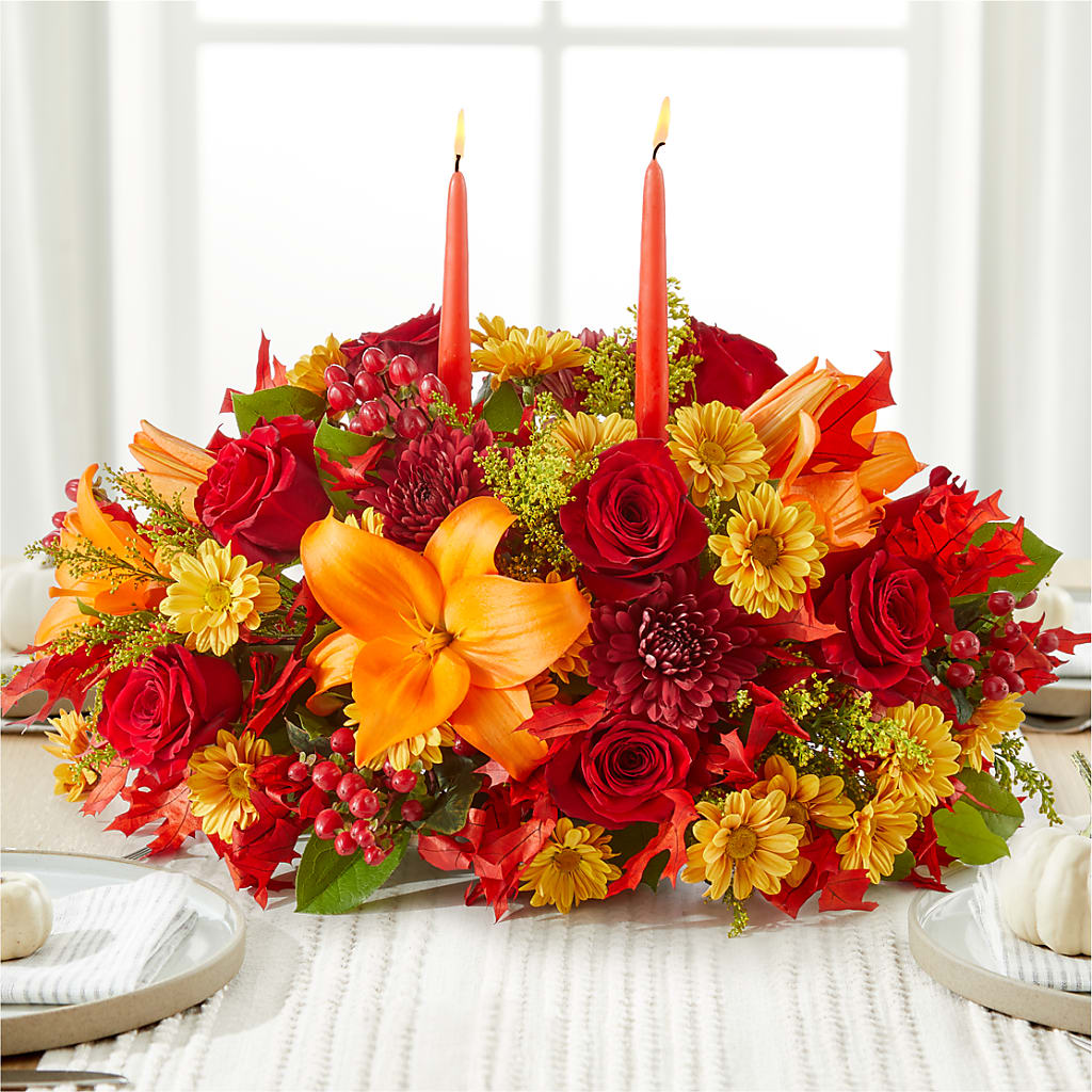 Autumn's Embrace Centerpiece –  A Special Design Florist, Newport News VA